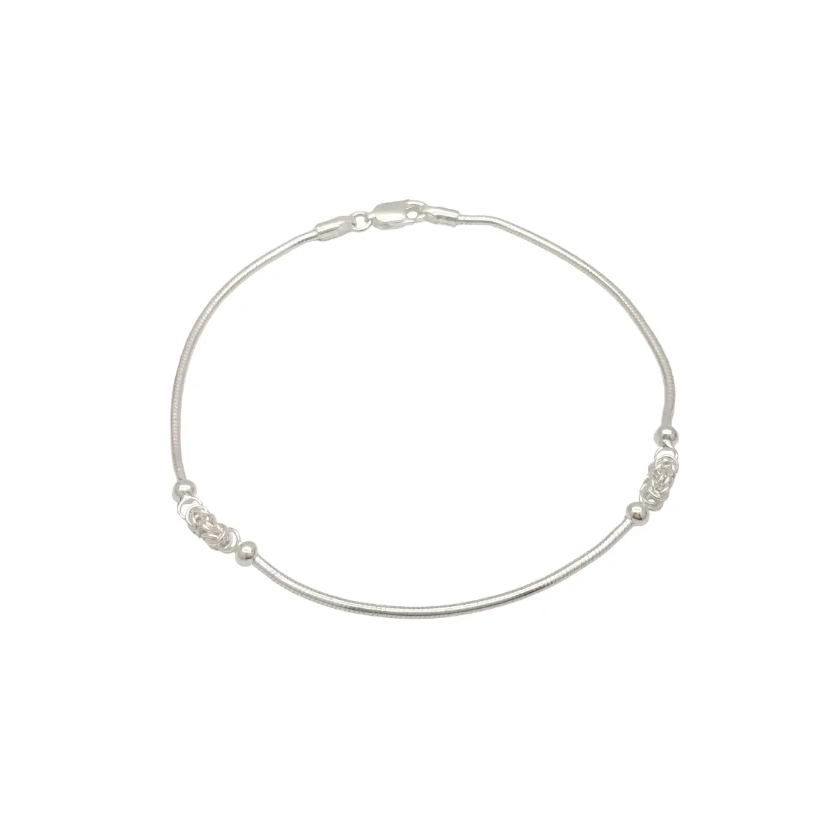 Stunning Minimalist Silver Todiya With A Traditional Knot Design For Women